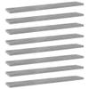 CHARMMA 8pcs Bookshelf Boards Chipboard Replacement Book Panels Bookshelves for Living Room,Study Room Organizer Display Shelves Storage Shelf for Books,Photo Frames Concrete Gray 23.6"x3.9"x0.6" view 1