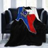 YUNTONG Masonic Series Texas Freemason Compass Adult Kids Fleece Blanket Throw Blanket for Bedding Living Room Decor Sofa Blanket 50"X40" view 1