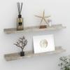 CHARMMA Wall Shelves 2 pcs Concrete Gray 23.6"x3.5"x1.2"-1.24KG view 1