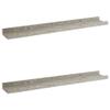 CHARMMA Wall Shelves 2 pcs Concrete Gray 23.6"x3.5"x1.2"-1.24KG view 3