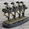 100% Bronze Modern Ballerina Dancer Sculpture Ballet Figurine Bronze by Lost Wax Method view 2