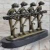 100% Bronze Modern Ballerina Dancer Sculpture Ballet Figurine Bronze by Lost Wax Method view 4