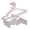 10 PCS Pearl Hangers Artificial Pearl Jeans Shelves Bowknot Wedding Hangers and Trousers Hanging Clip (White),Pearl White view 1