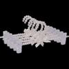 10 PCS Pearl Hangers Artificial Pearl Jeans Shelves Bowknot Wedding Hangers and Trousers Hanging Clip (White),Pearl White view 3