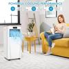 LDAILY 10000 BTU Portable Air Conditioner, 3-in-1 Air Cooler w/Fan & Dehumidifier Mode, Quiet AC Unit w/ 2 Fan Speeds & 24H Timer, 230 Sq. Ft Coverage, Remote Control (10000 BTU, White) view 2
