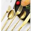 40-Piece Black Silverware Set for 8, Hammered Modern Stainless Steel Flatware Set, Tableware Cutlery Set for Home and Restaurant, Dinnerware Sets Fork Spoon Knife Set, Dishwasher Safe view 4