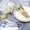 24 Piece Silverware Set for 6, Hammered Flatware Cutlery Set Modern Stainless Steel Dinnerware Tableware Sets for Kitchen Family Gatherings & Daily Use Dishwasher Safe view 2
