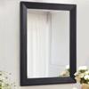 AAZZKANG Wall Mirror Black Rectangle Mirrors for Wall with Wood Framed Decorative for Bedroom Bathroom Living Room Farmhouse Entryway Hanging Small view 1