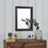 AAZZKANG Wall Mirror Black Rectangle Mirrors for Wall with Wood Framed Decorative for Bedroom Bathroom Living Room Farmhouse Entryway Hanging Small view 3