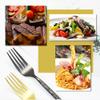 30-Piece Black Silverware Set for 6, Hammered Modern Stainless Steel Flatware Set, Tableware Cutlery Set for Home and Restaurant, Dinnerware Sets Fork Spoon Knife Set, Dishwasher Safe view 2