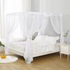 WANFASO White Canopy Bed Curtain for Queen Bed, Soft Sheer Bed Canopy Scarf for Girls Adults (Queen, White) view 2