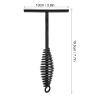 Dutch Oven Lid Lifter, Spiral Handle Hot Lid Lifting Tool for Camping Hiking Cast Iron Black 19.5cm 1 Pack view 3