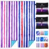 2 Pack Microfiber Oversized Lightweight Beach Towel 71"x32" XL Extra Large Thin Sand Free Towels Travel Swim Pool Yoga Gym Camping for Adults Women Men Beach Essentials Accessories Vacation Gift view 1