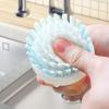 Dish Scrub Brush,Ergonomic Grip Palm Brush,Kitchen Scrub Brushes for Cleaning, Dish Scrubber with Stiff Bristles for Sink, Pots, Pans2 Pack view 3
