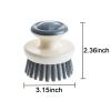 Dish Scrub Brush,Ergonomic Grip Palm Brush,Kitchen Scrub Brushes for Cleaning, Dish Scrubber with Stiff Bristles for Sink, Pots, Pans2 Pack view 4