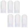 MISNODE 6 Pack Hanging Garment Bags with Zipper, 23.6 x 55 Clear Suit Bags Dress Garment Bags, Lightweight Clothes Covers Wardrobe Closet Garment Dust Cover Bags for Travel Closet Storage view 1