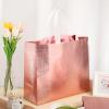 Reginary 72 Pack Reusable Gift Bags with Handles Large Glossy Reusable Grocery Tote Bags for Wedding Birthday Christmas(Rose Gold) view 2