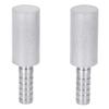 2Pcs 0.5m Diffusion Stone Stainless Steel Aeration Stone with 1/4 Inch Outer Diameter Barb,Stainless Steel Aeration Stone, Stainless Steel Aeration Stone, 2Pcs 0.5|m Diffusiair stones for aqua view 1