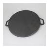 FHYTGBS Binaural Striped Round cast Iron Frying pan- Barbecue Plate Household Wave Circular Barbecue Plate Striped Iron Plate (Size : 28CM) view 3