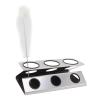 Bottle Drain Drying Rack 304 Stainless Steel Silicone Pad Silver 3 Holes Soda Bottle Drying Rack for Home Kitchen, Cup Drying Rack, Cup Drying Rack, Bottle Drain Drying Rack 304 Staibottle Drying view 1