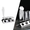 Bottle Drain Drying Rack 304 Stainless Steel Silicone Pad Silver 3 Holes Soda Bottle Drying Rack for Home Kitchen, Cup Drying Rack, Cup Drying Rack, Bottle Drain Drying Rack 304 Staibottle Drying view 2