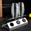 Bottle Drain Drying Rack 304 Stainless Steel Silicone Pad Silver 3 Holes Soda Bottle Drying Rack for Home Kitchen, Cup Drying Rack, Cup Drying Rack, Bottle Drain Drying Rack 304 Staibottle Drying view 4
