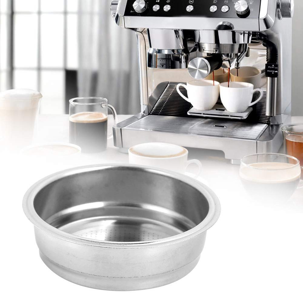 Stainless Steel Coffee Filter51mm Non Pressurized Filter Basket StrainerSingle Layer Reusable Coffee Machine Filter, Coffee Machine Accessories Fit for