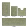 Better Trends 4 Piece Bath Rug Set Sage Rectangle, Contour, Runner Reversible Soft, Cotton Bath Room Rugs Absorbent Machine Washable for Bath Room Floor Decor, Bathtub Toilet Base Lux Collection view 2