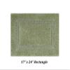 Better Trends 4 Piece Bath Rug Set Sage Rectangle, Contour, Runner Reversible Soft, Cotton Bath Room Rugs Absorbent Machine Washable for Bath Room Floor Decor, Bathtub Toilet Base Lux Collection view 3
