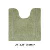 Better Trends 4 Piece Bath Rug Set Sage Rectangle, Contour, Runner Reversible Soft, Cotton Bath Room Rugs Absorbent Machine Washable for Bath Room Floor Decor, Bathtub Toilet Base Lux Collection view 4