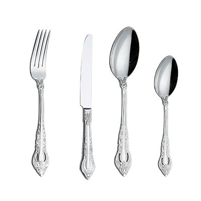 66 Piece Silverware Set for 6, Stainless Steel Flatware Set, Spoons and forks Set in Home and Kitchen, Dishwasher Safe (66pcs)