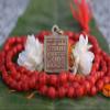 Indian Original Copper Gold Plated Square Pendant Sankat Mochan Panchmukhi Hanuman Yantra Locket with Mantra Sticker Frame for Success in Every Work, Vastu Sadhana, Car, Bike, Door & Home By indian view 4