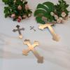 10pcs of Acrylic Baptism Cross Cake Topper, Mirror Cross Cake Decor, Gold Holy Communion Cross (8'', Silver Mirror) view 4