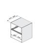 Emuca - Kit of Organizer Drawer for Closets and Rack with Soft-Close Slide, Adjustable, Module 600mm, Textured Black Painted and Stone Color Painted view 4