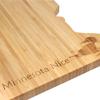 BambooMN Minnesota Silhouette Bamboo Serving and Cutting Board - Minensota Nice w/Loon Engraved 2 Units - 10.75" x 10.45" x 0.6" view 3