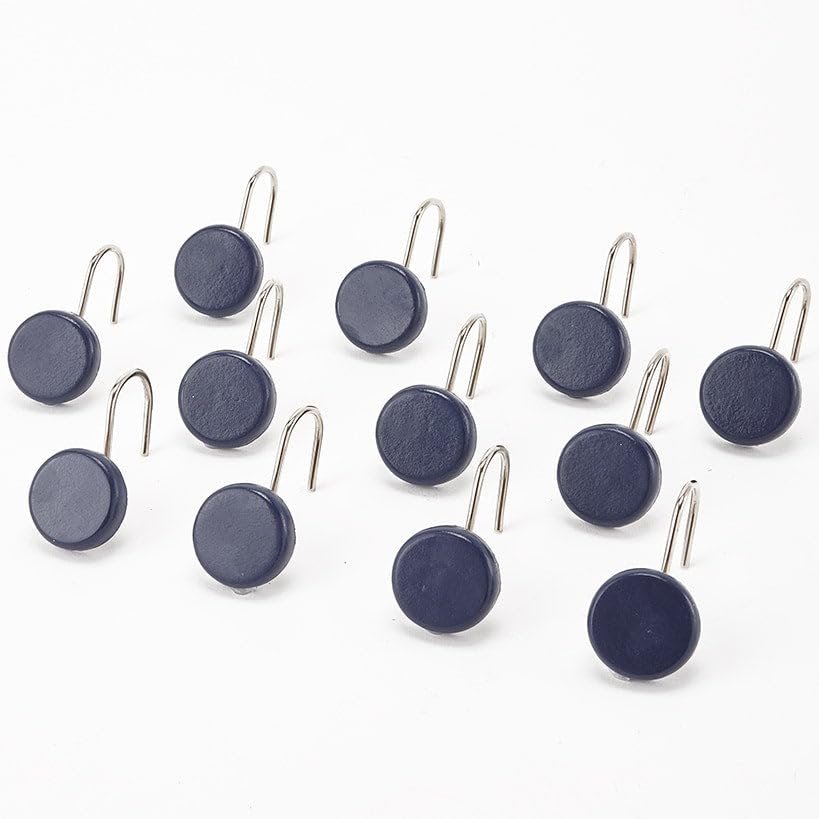 Farmhouse Multi-Stripe Bath Collection - Set of 12 Shower Hooks