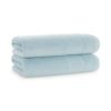 Aston & Arden Aegean Terry Solid Bath Towels, Pack of 2, 100% Turkish Cotton 600 GSM Oversized Bathroom Towels for Spa or Hotel, 30 x 60 in, Sterling Blue view 1