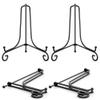 4Pk Black Display Easel Metal Stand Picture Frame Book Photo Plates Holder Art view 3