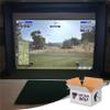 Golf Screen Poly Blend Notched for Golf Simulator-Triple Hemmed-US Made (144 x 105) view 1
