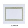 Better Trends 100% Cotton Hotel Collection Bath Mats Set, White & Sage Mats - Tufted, Reversible & Absorbent & Machine Washable 3 Piece Bathroom Rug Set, Toilet Base & Sink Bath Rugs view 3