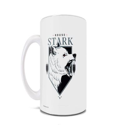 Trend Setters Game of Thrones  Stark Direwolf Grey  One 11 oz Ceramic Coffee Mug  Officially Licensed Merchandise - Perfect for Gifting or Collecting