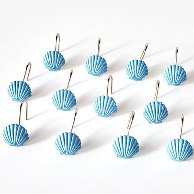 Coastal Garland Bath Collection - Set of 12 Shower Hooks