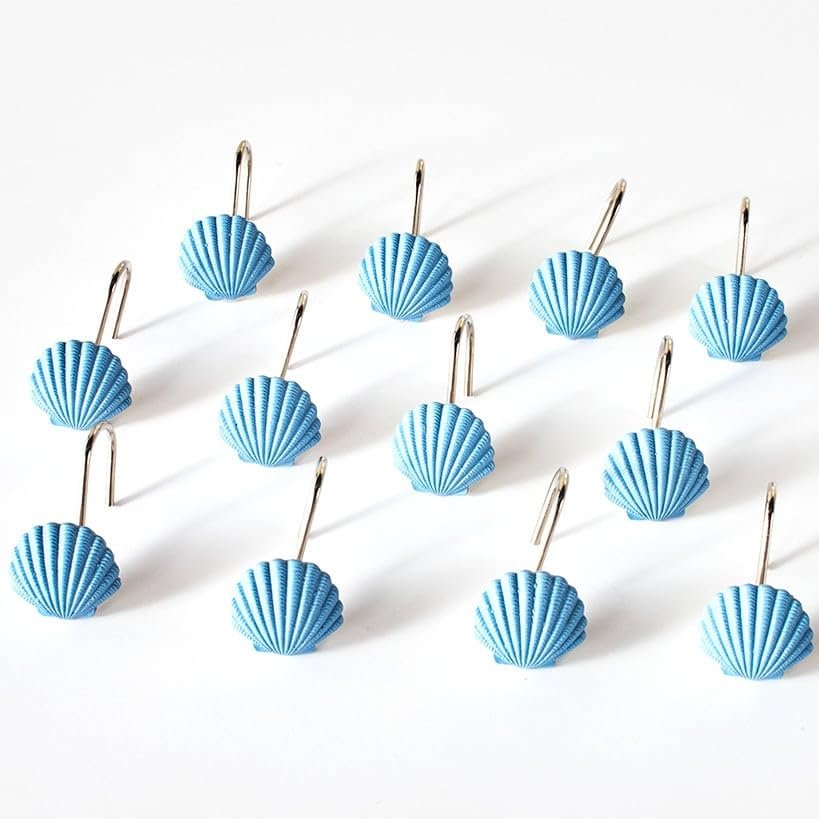 Coastal Garland Bath Collection - Set of 12 Shower Hooks
