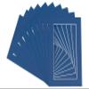 Pack of Ten Acid Free 8x11 Mats Bevel Cut for 5.5x8.5 Photos - Royal Blue Precut Matboards With Backing Boards and Self Seal Photo Mat Bags For Pictures, Photos, Framing - 4-ply Thickness view 3