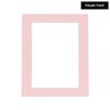 11.5x17 Mat Bevel Cut for 8.5x11 Photos - Acid Free Soft Pink Precut Matboard With Backing Board and Crystal Clear, Self Seal Photo Mat Bag - For Pictures, Photos, Framing - 4-ply Thickness view 2