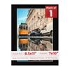 8.5x11 Mat Bevel Cut for 7x10 Photos - Acid Free Black with Black Core Precut Matboard With Backing Board and Crystal Clear, Self Seal Photo Mat Bag - For Pictures, Photos, Framing - 4-ply Thickness view 1