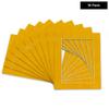 Pack of Ten Acid Free 8.5x11 Mats Bevel Cut for 7x10 Photos - Bright Yellow Precut Matboards With Backing Boards and Self Seal Photo Mat Bags For Pictures, Photos, Framing - 4-ply Thickness view 2
