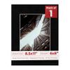 Poster Palooza 8.5x11 Mat Bevel Cut for 6x8 Photos - Acid Free Black with Black Core Precut Matboard - For Pictures, Photos, Framing - 4-ply Thickness view 1