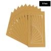 Pack of Ten Acid Free 8x11 Mats Bevel Cut for 5.5x8.5 Photos - Rattan Beige Precut Matboards With Backing Boards and Self Seal Photo Mat Bags For Pictures, Photos, Framing - 4-ply Thickness view 2