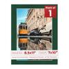 8.5x11 Mat Bevel Cut for 7x10 Photos - Acid Free Green Suede Precut Matboard With Backing Board and Crystal Clear, Self Seal Photo Mat Bag - For Pictures, Photos, Framing - 4-ply Thickness view 1